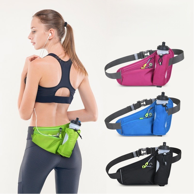 Running Waist Bag With Water Bottle Holder