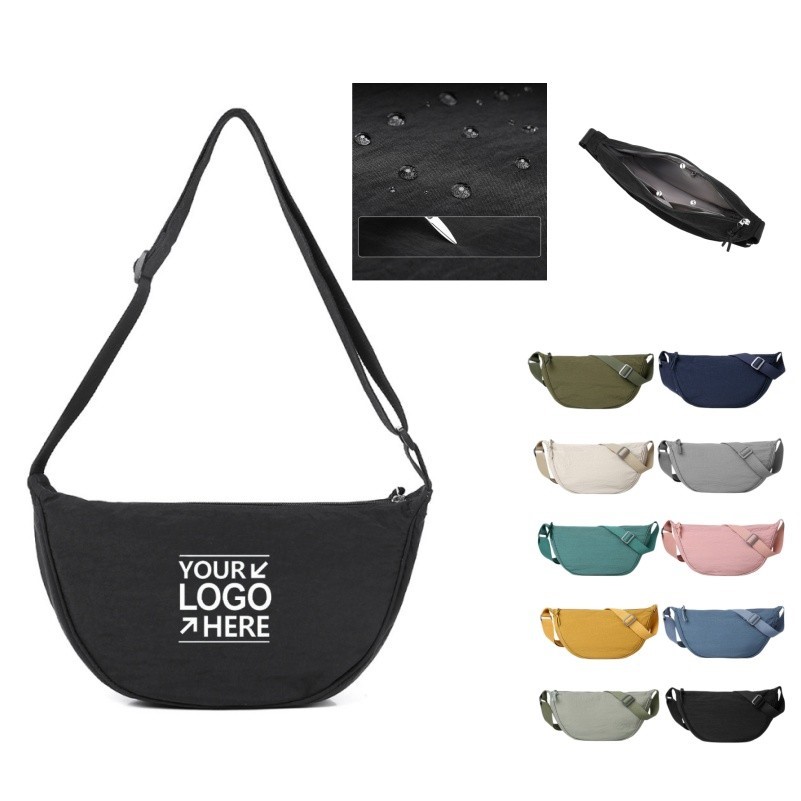 Lightweight Oxford Crossbody Sling Bag With Adjustable Strap