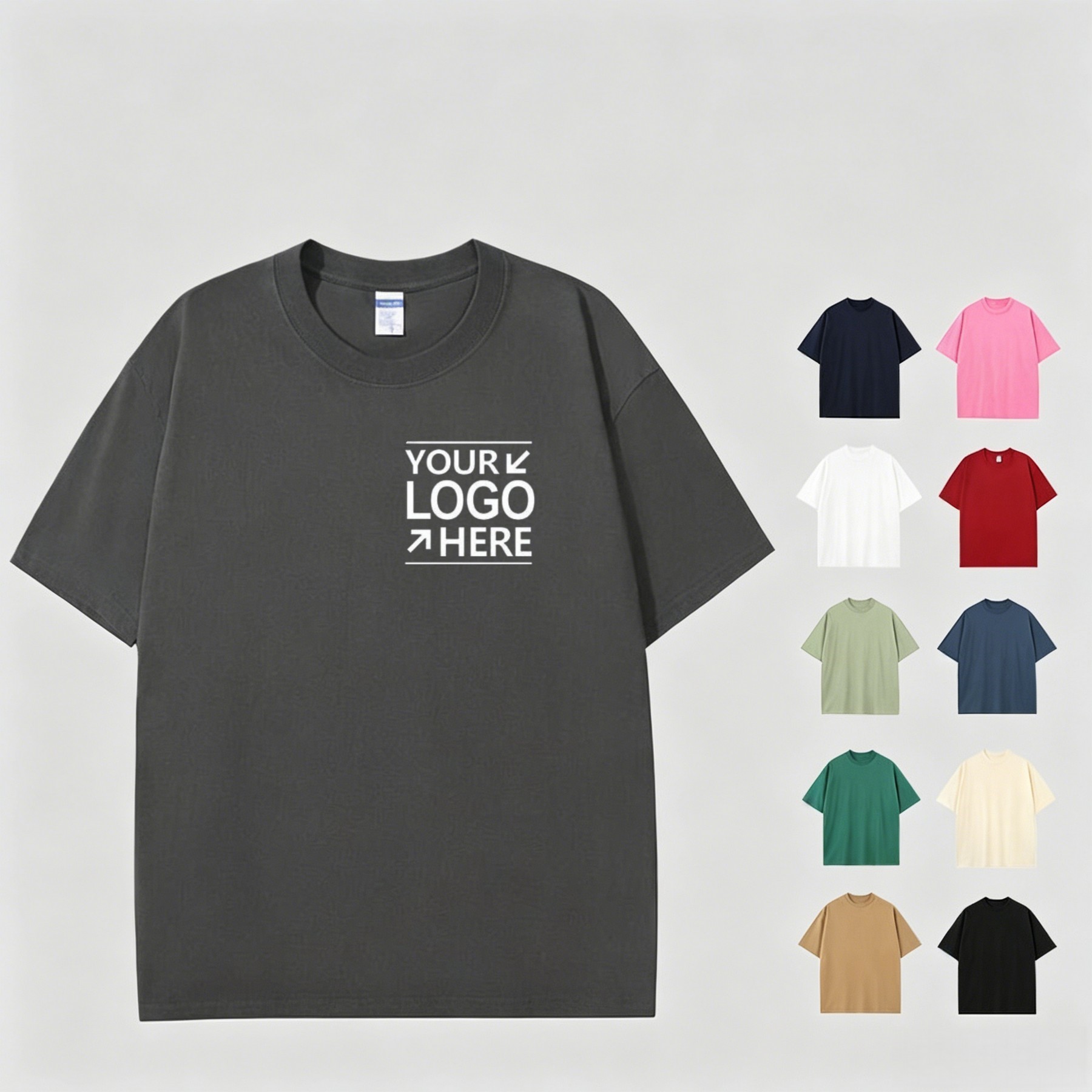 Unisex 100% US Cotton Loose Short Sleeve T-Shirt