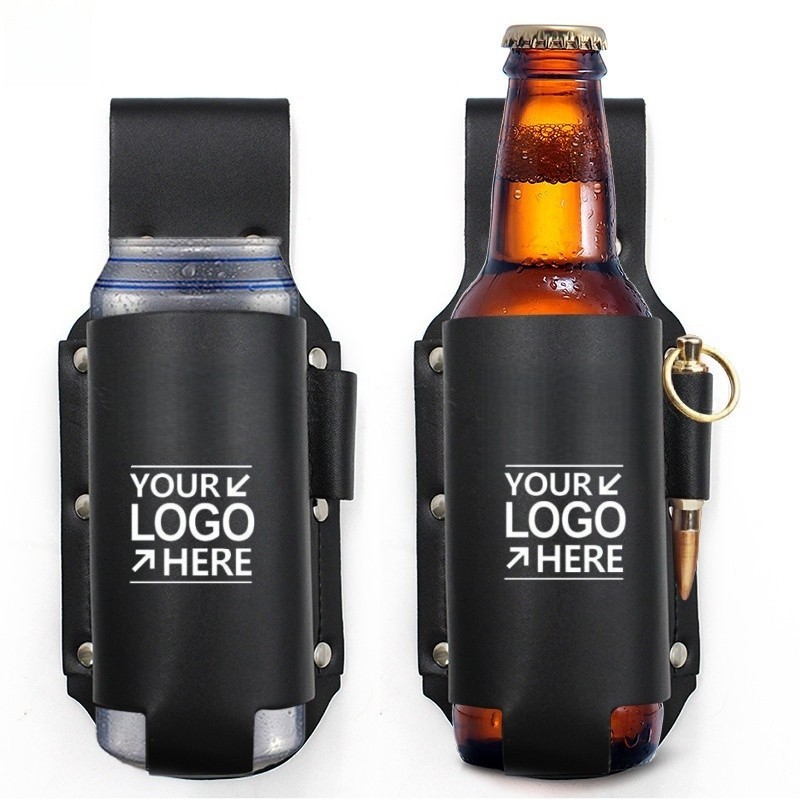 Portable Leather Beer Carrier
