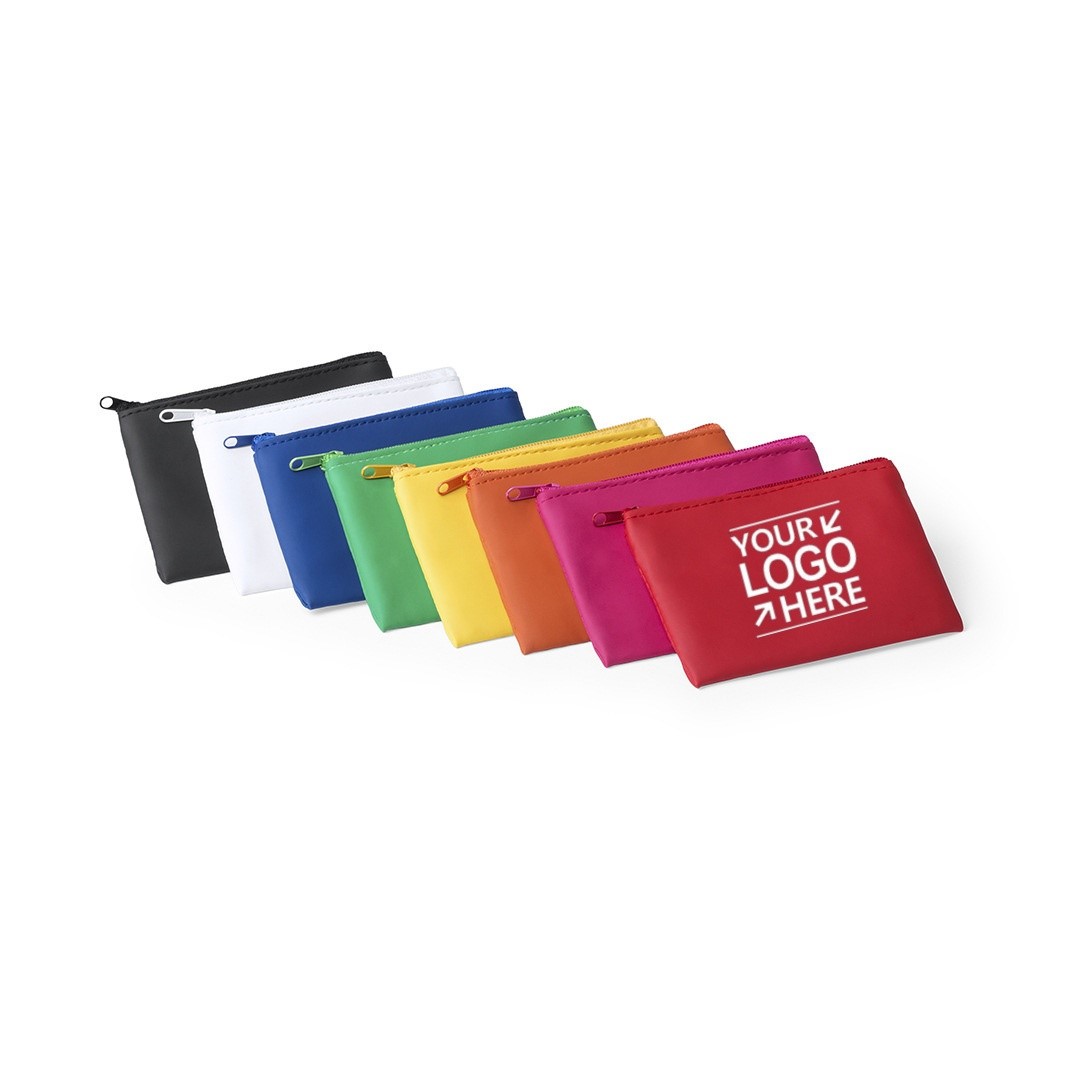 Rectangle Recycled PU Zip Pouch