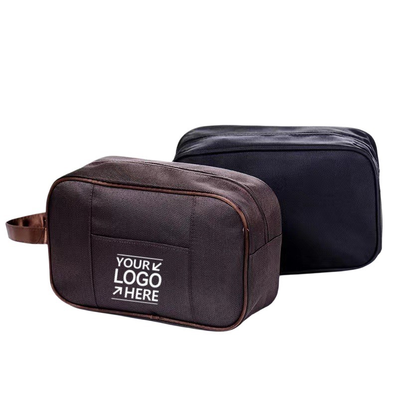 Men's Portable Travel Toiletry Storage Bag with Side Handle