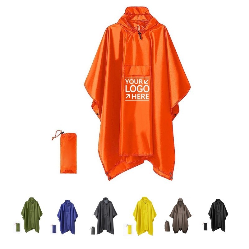 3" 1 Reusable Waterproof Rain Poncho