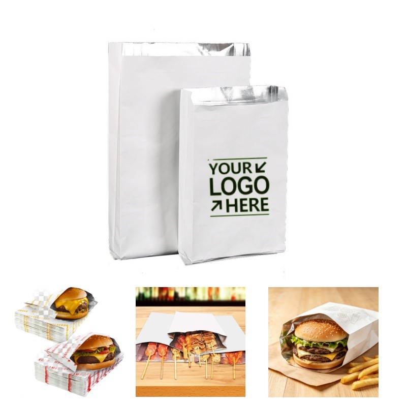 Foil Hamburger Wrapper Sleeve
