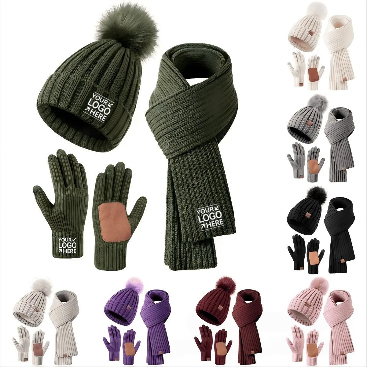 Hat Scarf And Gloves Set