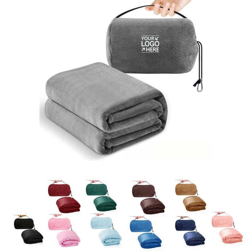 2-in-1 Portable Travel Blanket With Pillow