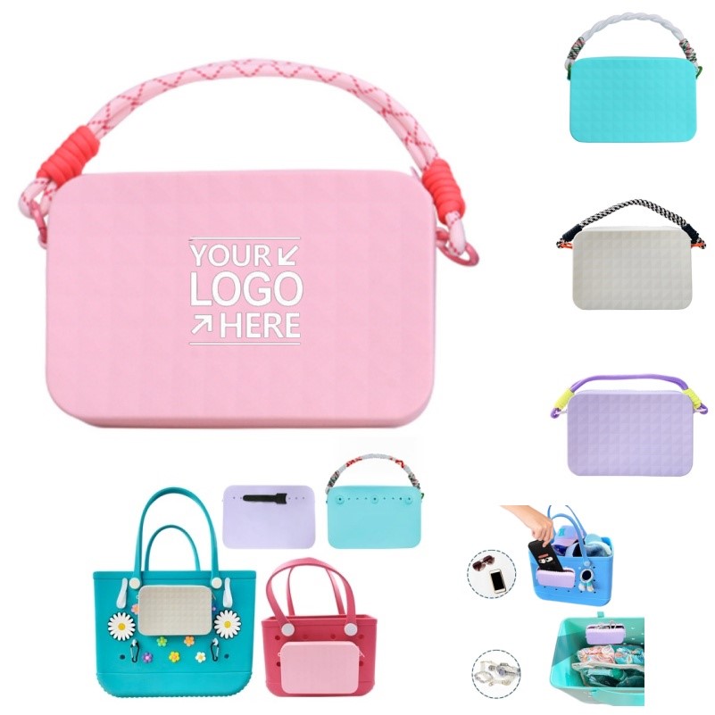 Silicone Snap-On Phone Pouch for Beach Tote