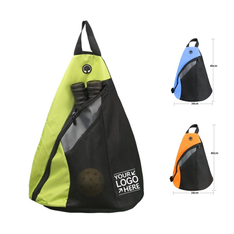 Pickleball Paddle Crossbody Sling Bag With Adjustable Strap