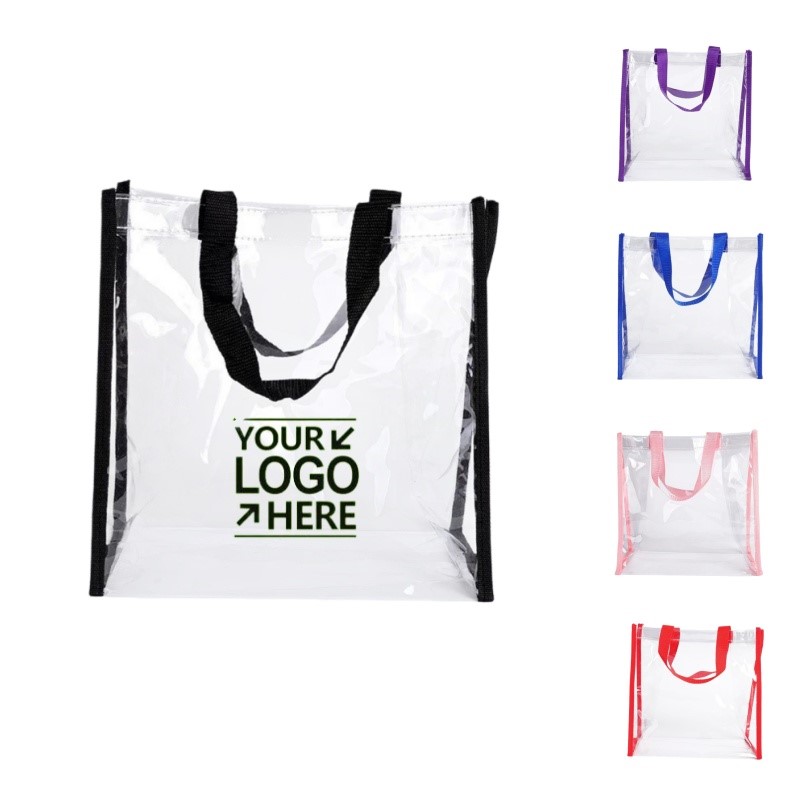 Durable Clear Vinyl Stadium Tote Bag
