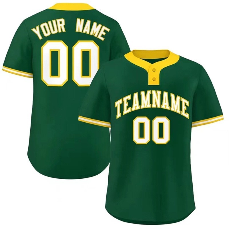 Men's Sublimation 2-Button Baseball Jersey