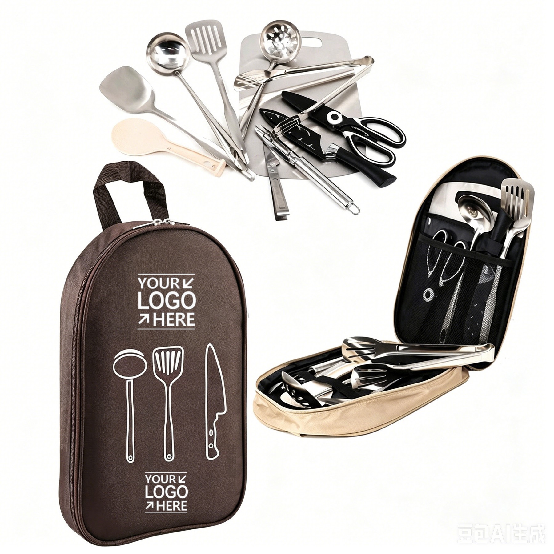 12-Piece Camping Kitchen Tool Bag