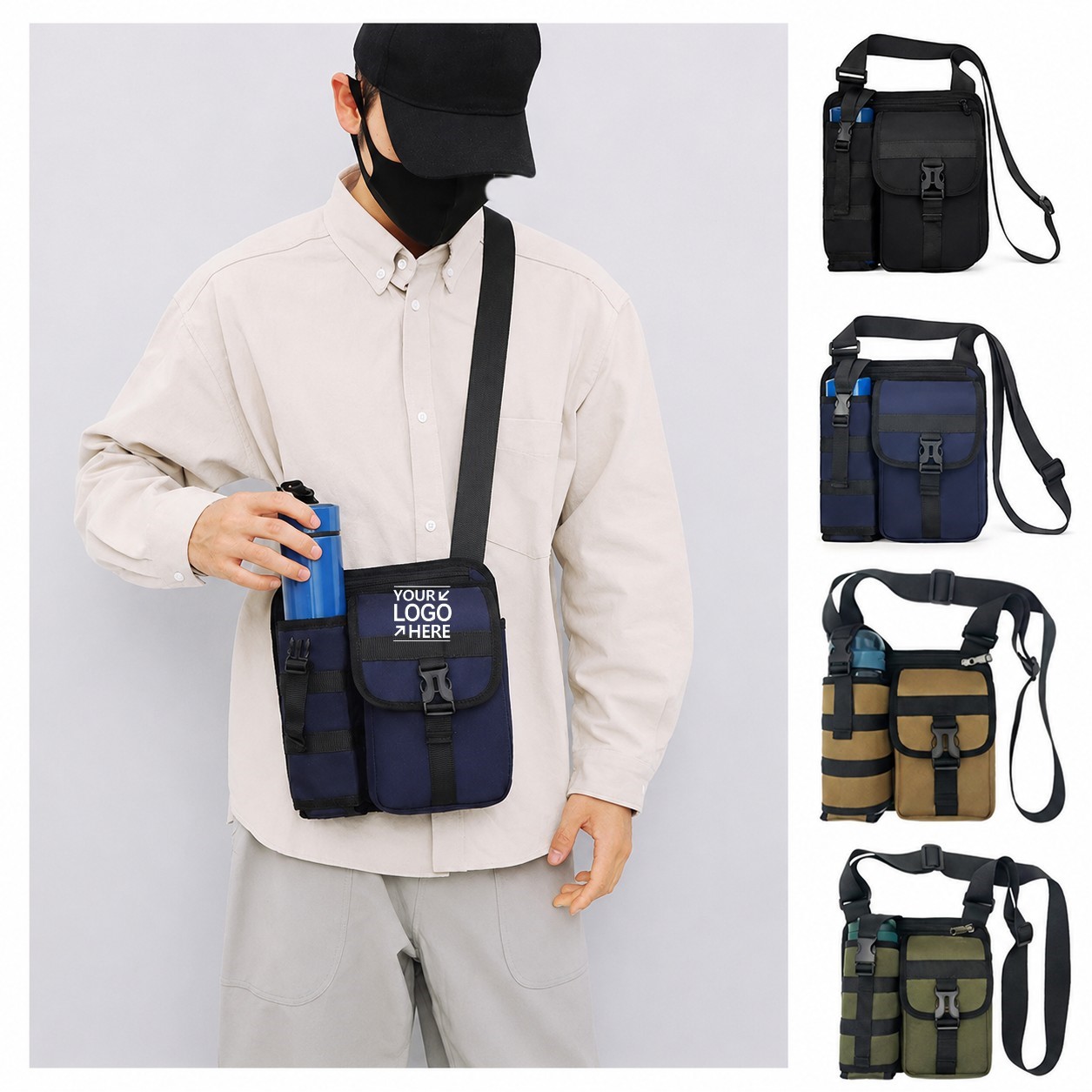 Small Men's Crossbody Sling Bag
