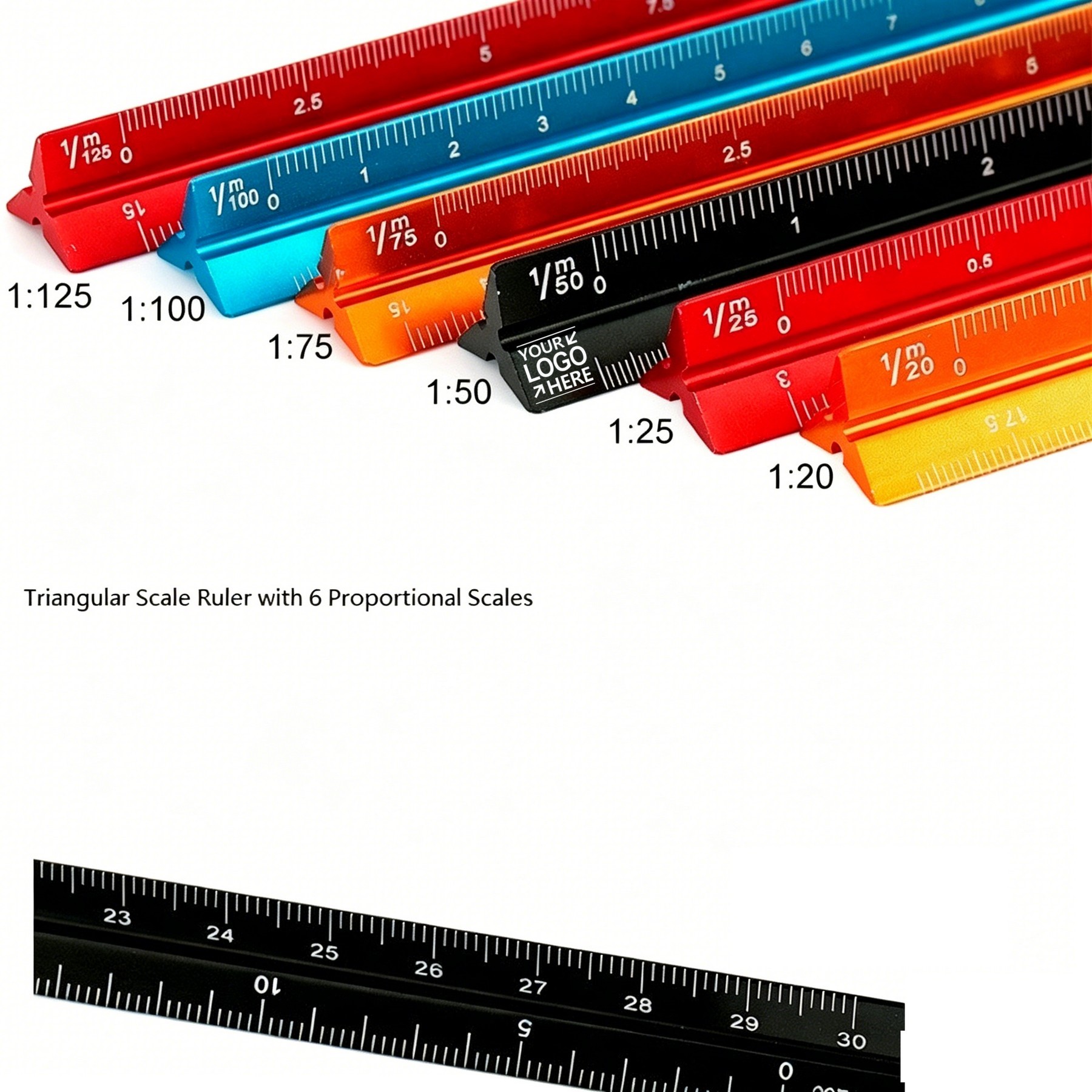 12" Architectural Scale Ruler