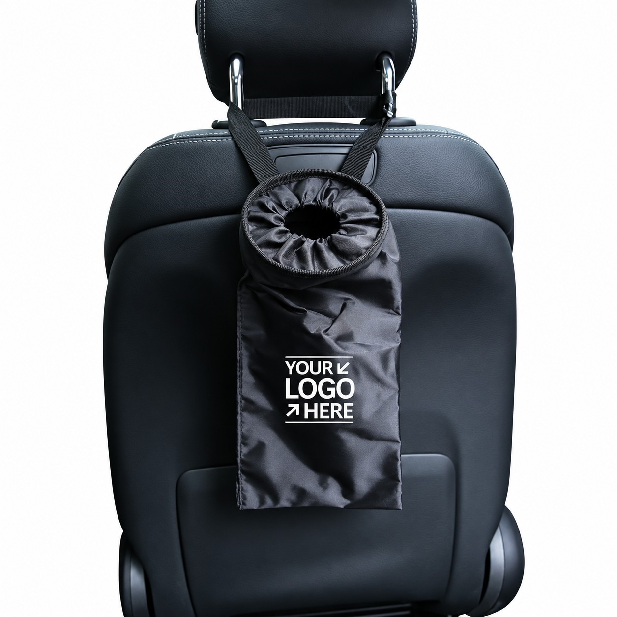 Waterproof Hanging Car Trash Bag With Elastic Opening