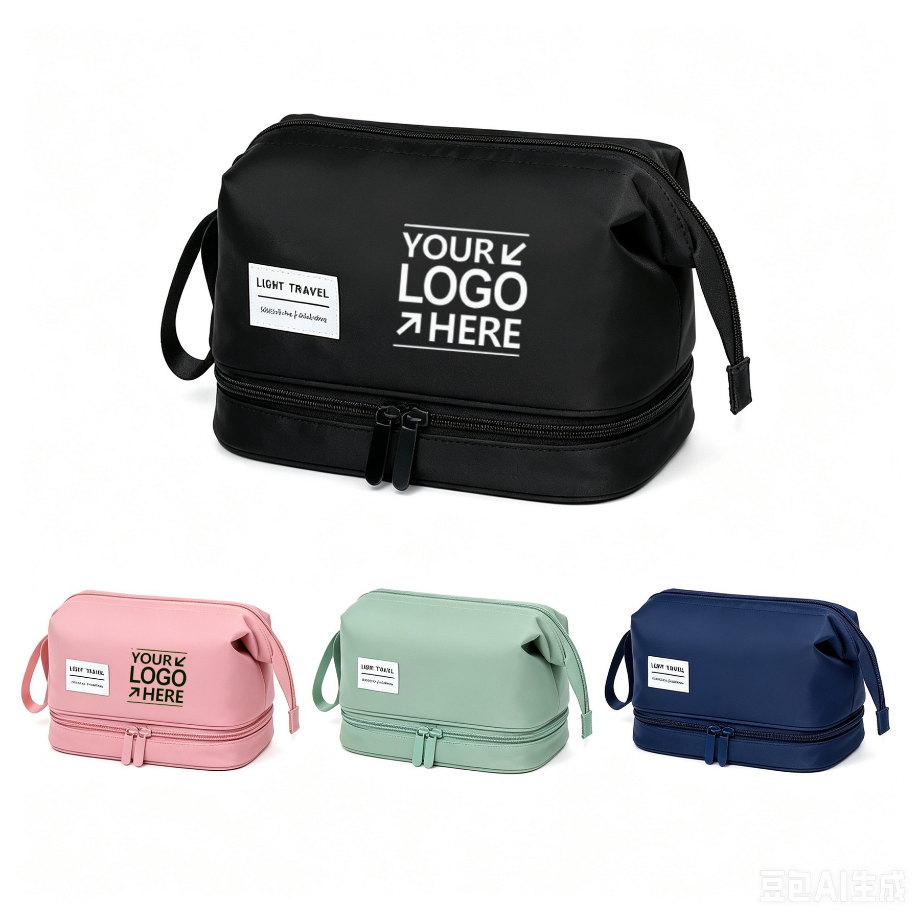 Double-Layer Wet Dry Toiletry Bag