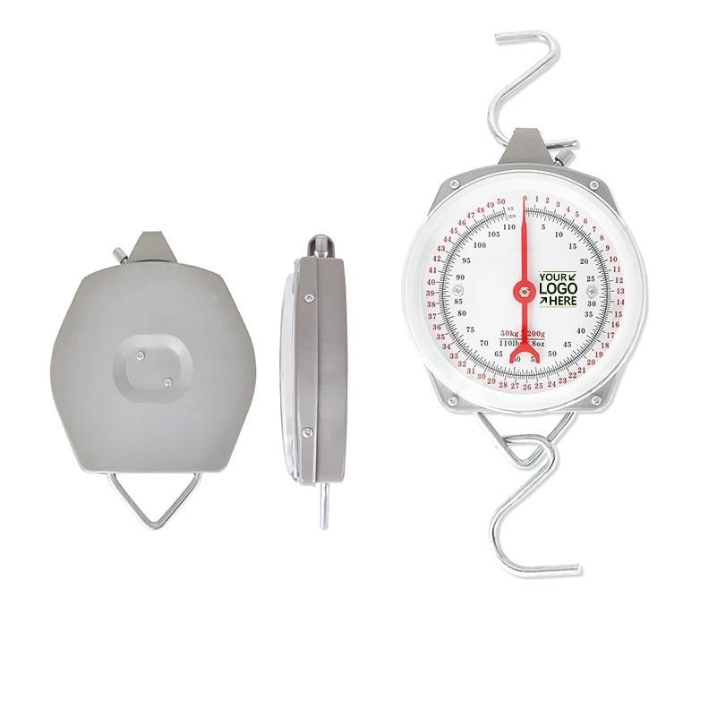 110 lb Portable Mechanical Hanging Scale With Hooks