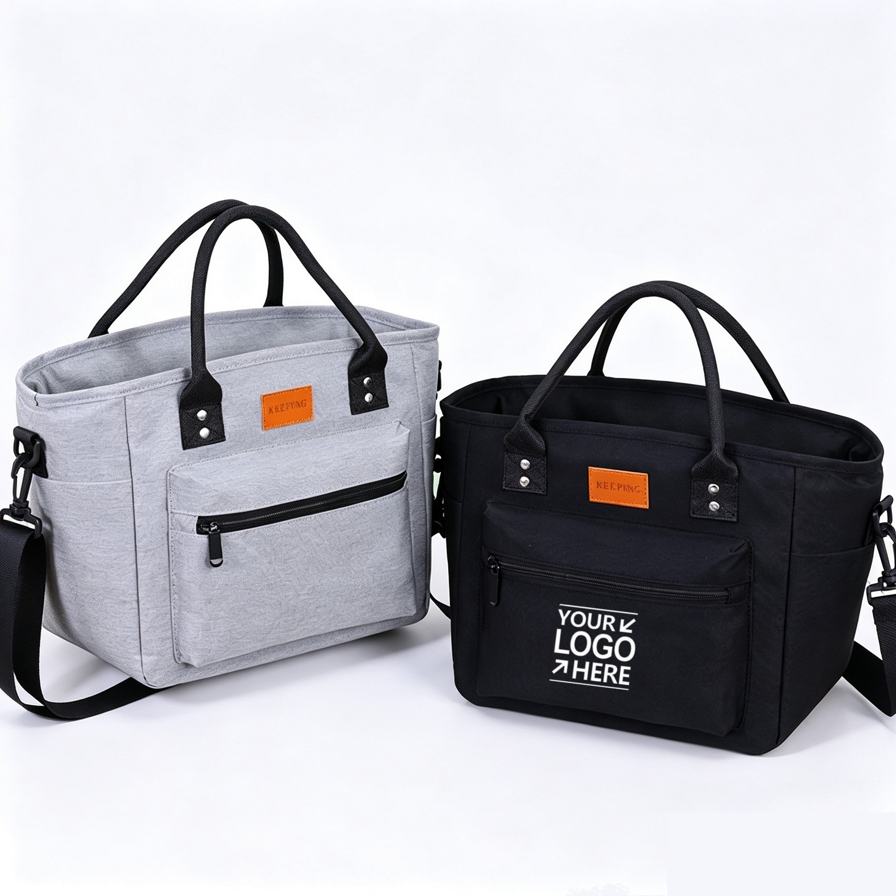 Large Insulated Lunch Tote With Multi-Pocket Storage