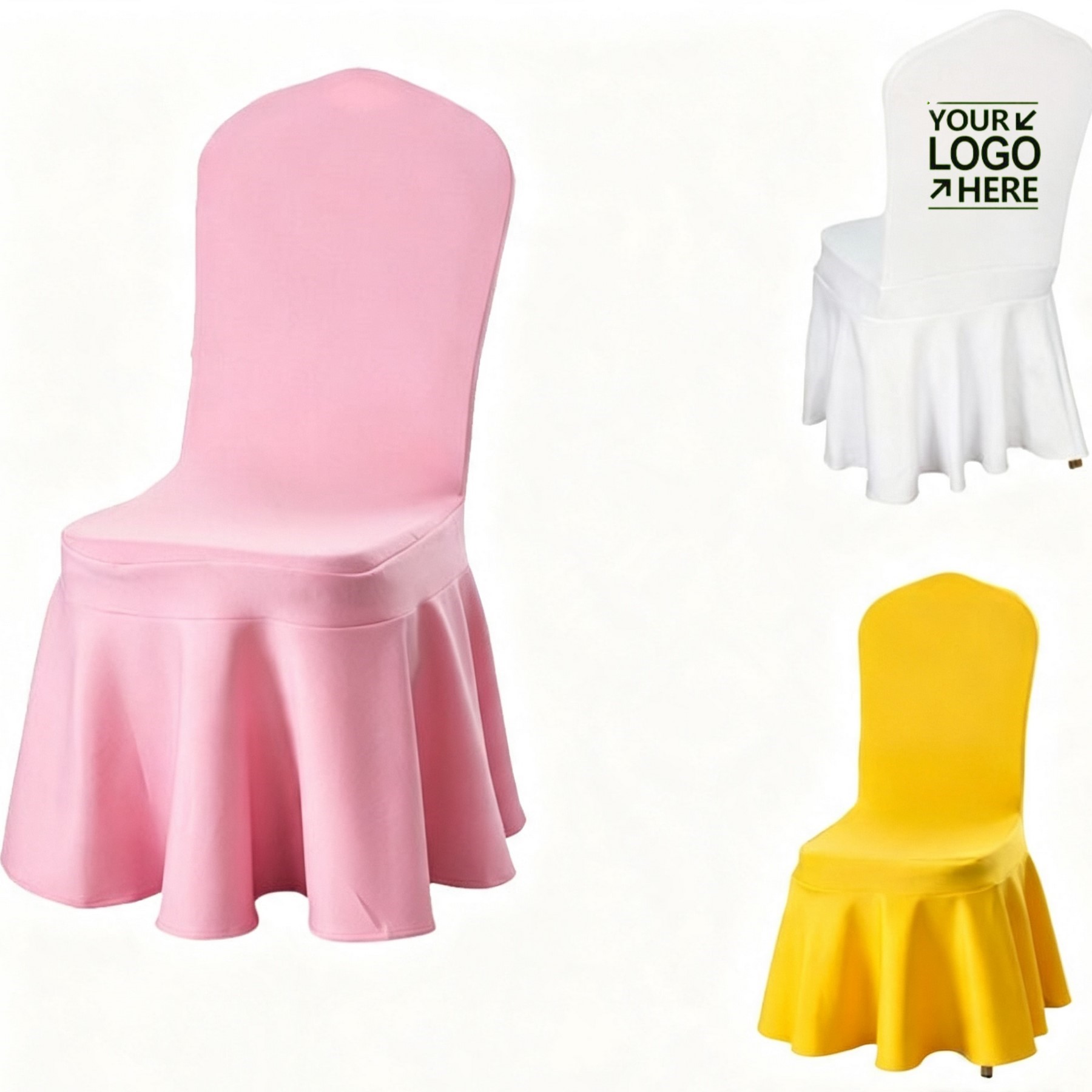 Thick Stretch Chair Cover With Skirted Bottom