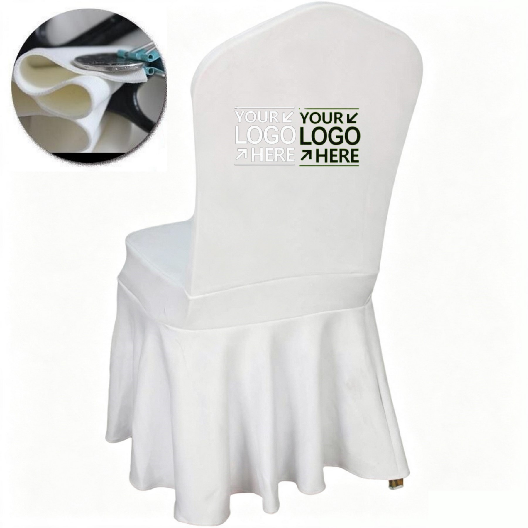 Thick Stretch Chair Cover With Full-Color Back Print