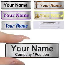 SS Name Badge UV Print 2.7"