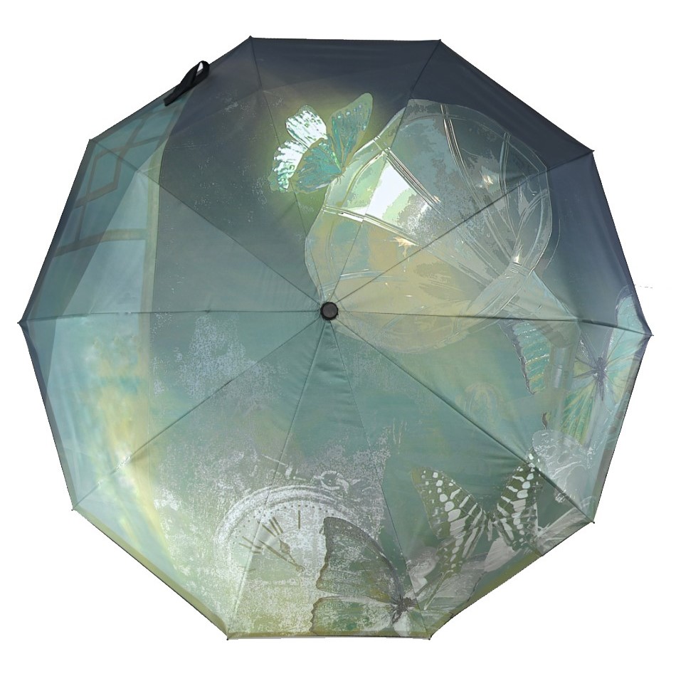 23" Auto-Open Folding Umbrella - Custom Full Color Print