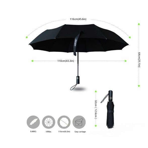 Large Automatic Compact Travel Umbrella