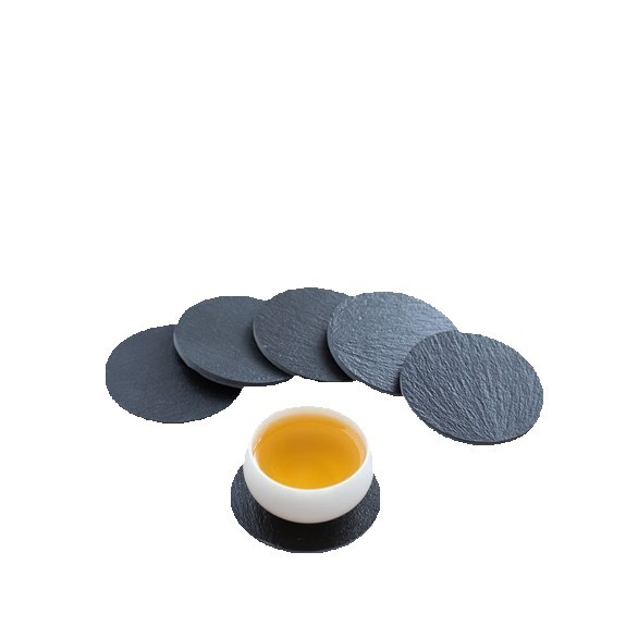 Slate Coasters Round Square 3.9"3.9"