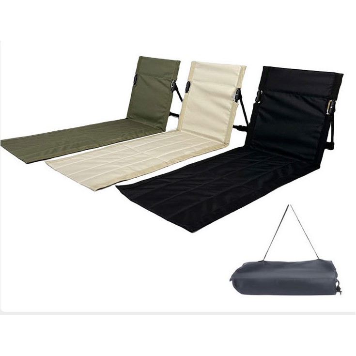 Portable Outdoor Folding Ground Recliner Metal Support Frame