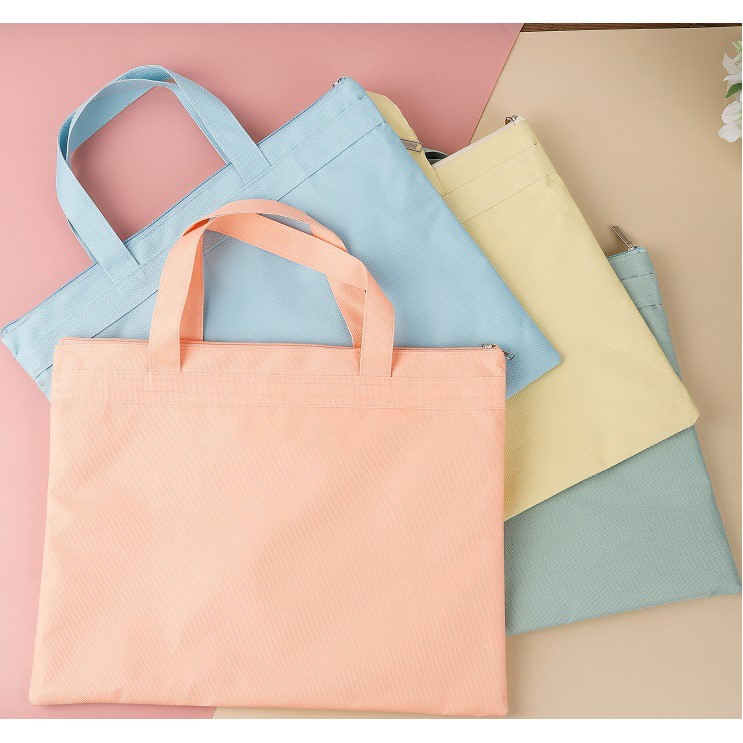 Zippered Fabric Bag With Handles – Document And Storage Bag (370mm X 270mm)