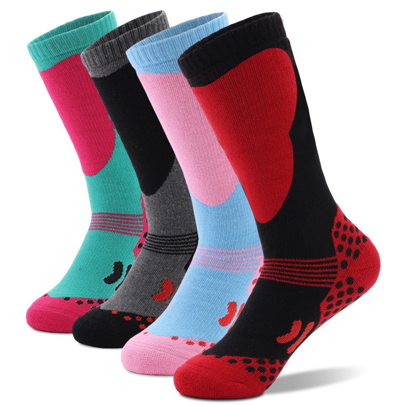 Cotton Thicken Ski Socks For Kids