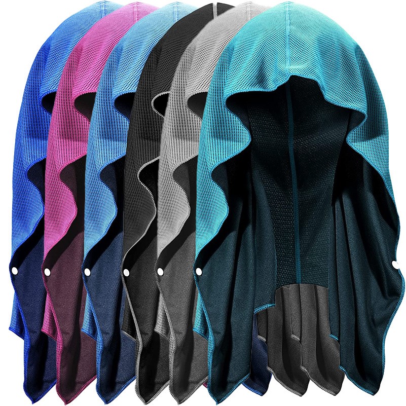 U-Shaped Cooling Towel Hoodie – Quick Drying, Sun Protection For Beach