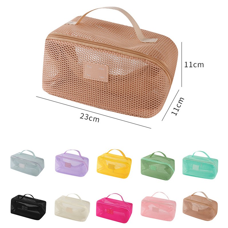 Mesh Toiletry Light Bag – Lightweight & Breathable Travel Organizer With Multiple Compartments