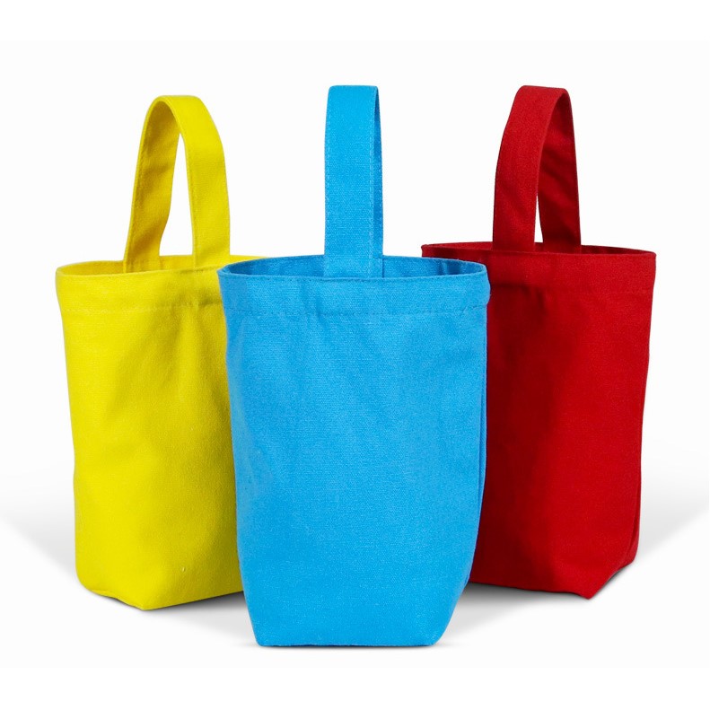 12oz Polyester/Cotton Coloful Canvas Budget Bag – Compact, Lightweight with Handle