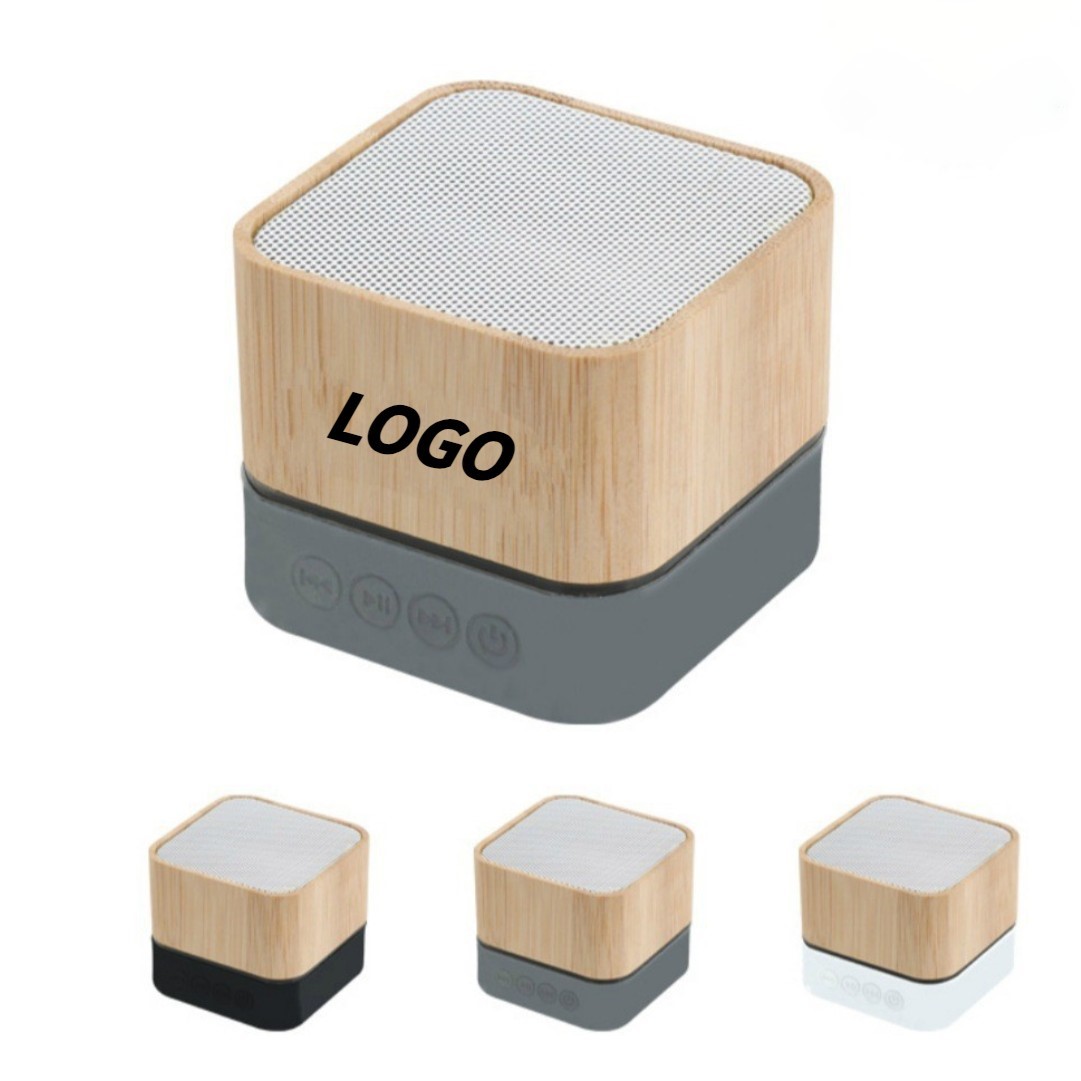 Square Bamboo Bluetooth Speaker