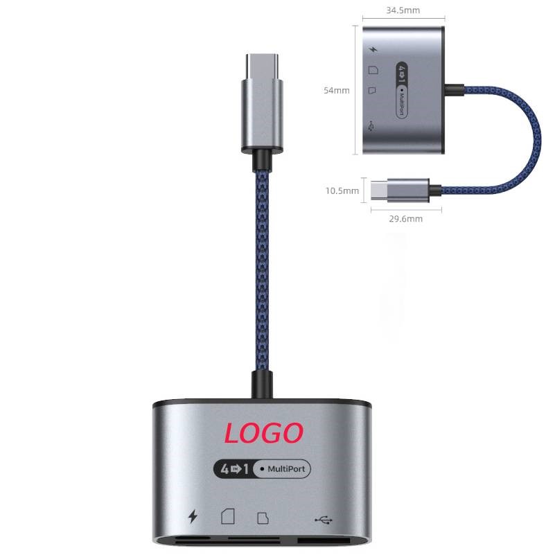 Type-C four-in-one card reader