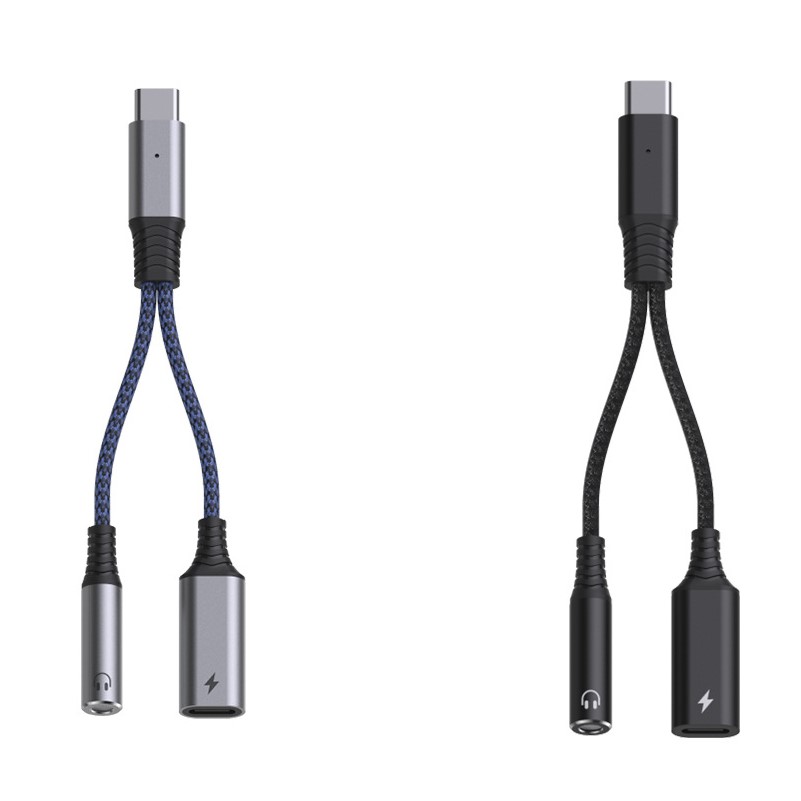 Type-C to One Type-C And One 3.5mm Audio Adapter