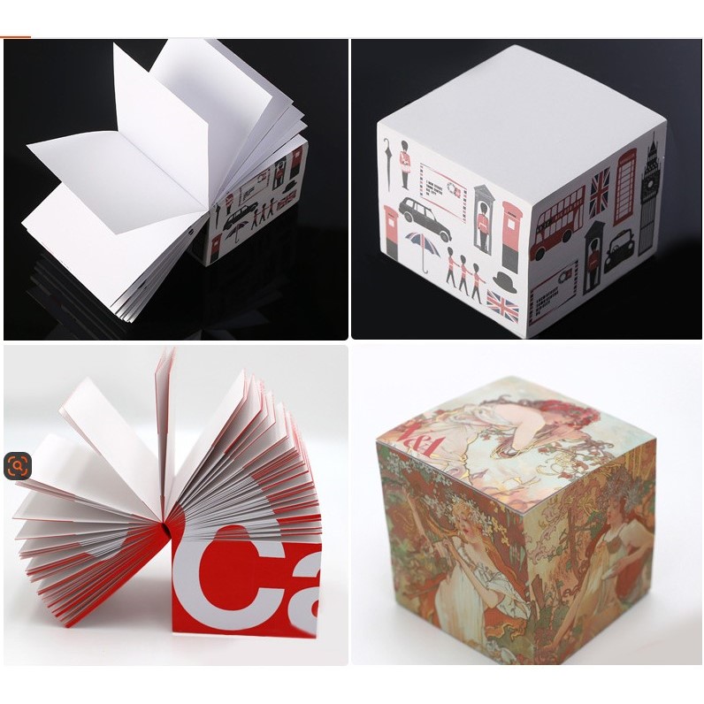 Memo Paper Brick Printing logo Three-Dimensional Note Paper Brick