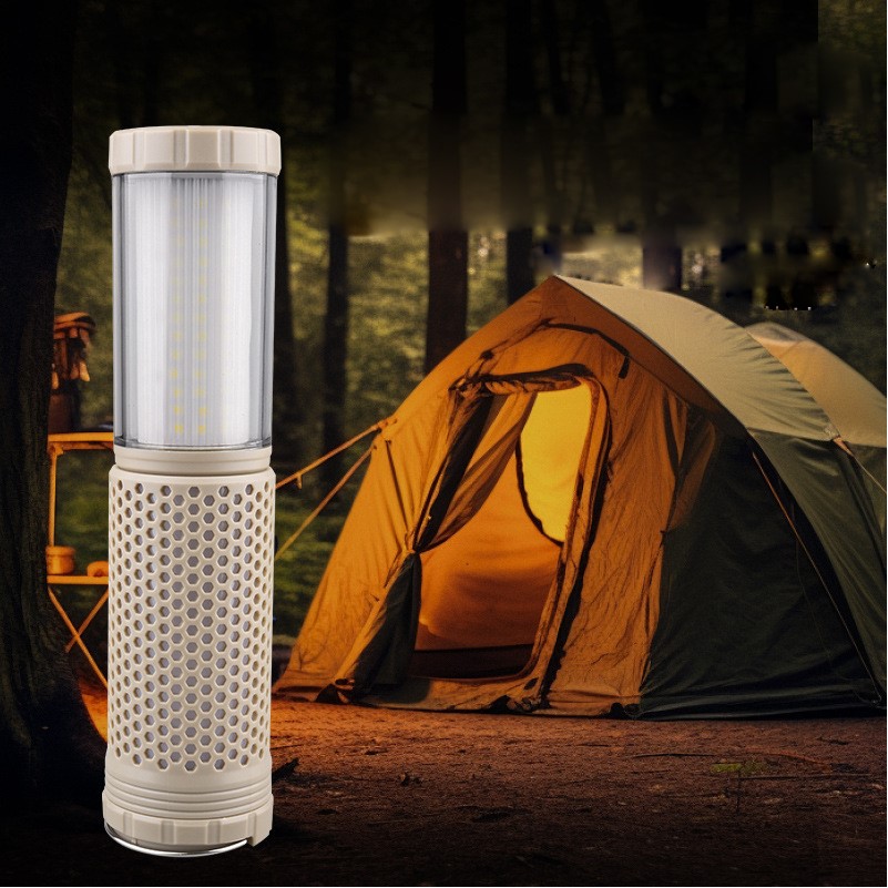 Camping Light Outdoor Warm Color Infinitely Dimmable Camp Tent Handheld Camping Retractable Ambiance