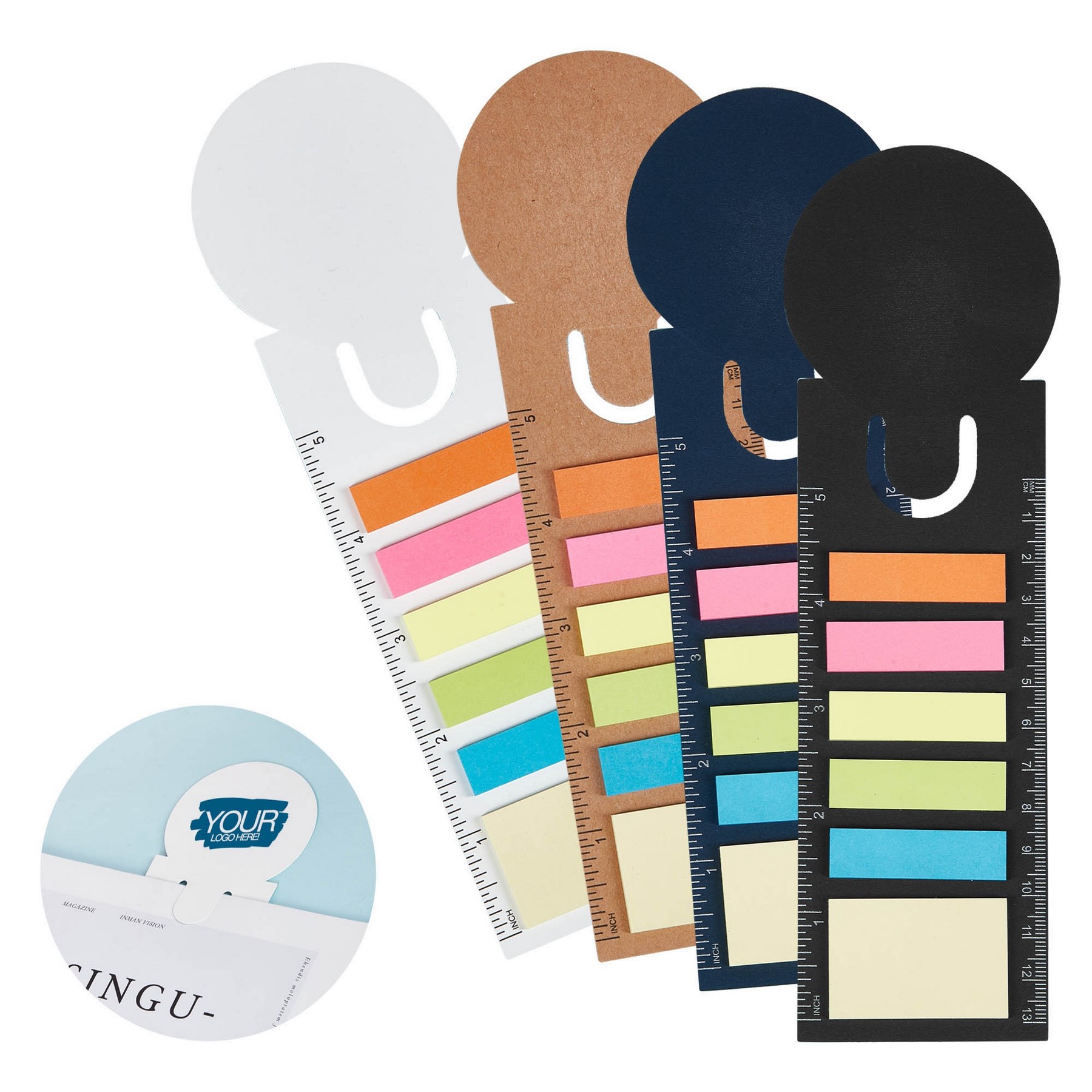 Custom Sticky Pad & Flag Ruler Bookmark