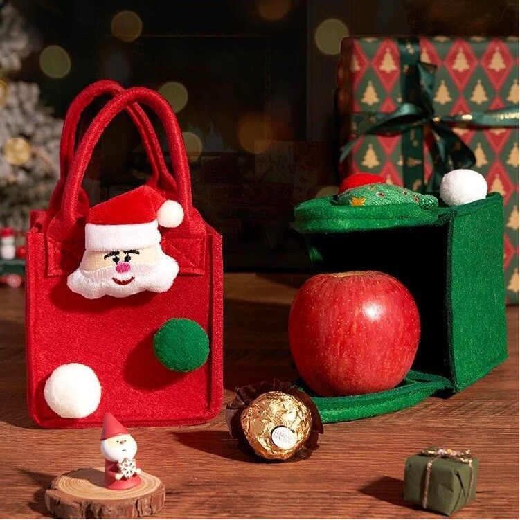 Felt Christmas Gift Bag with Handle