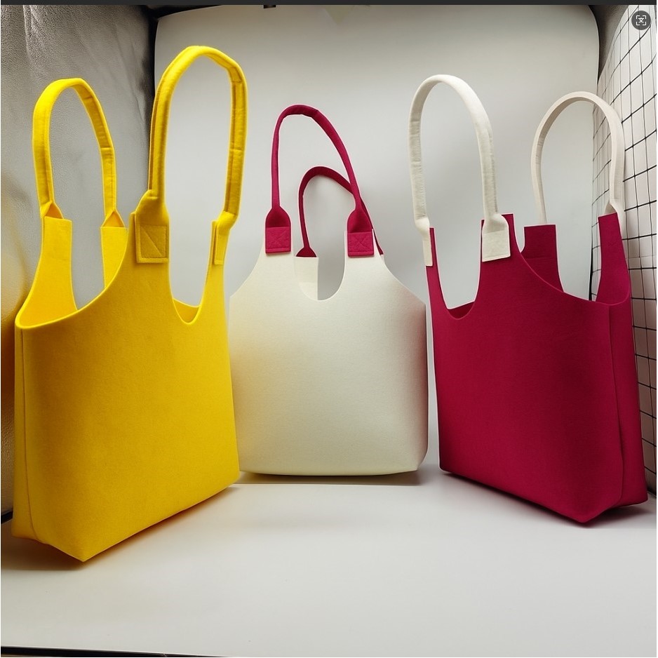 Cute Cartoon Felt Tote Bag for Kids