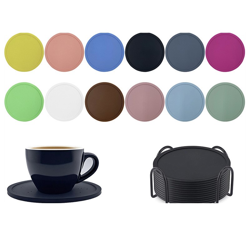 Silicone Coaster With Edge 3.9"