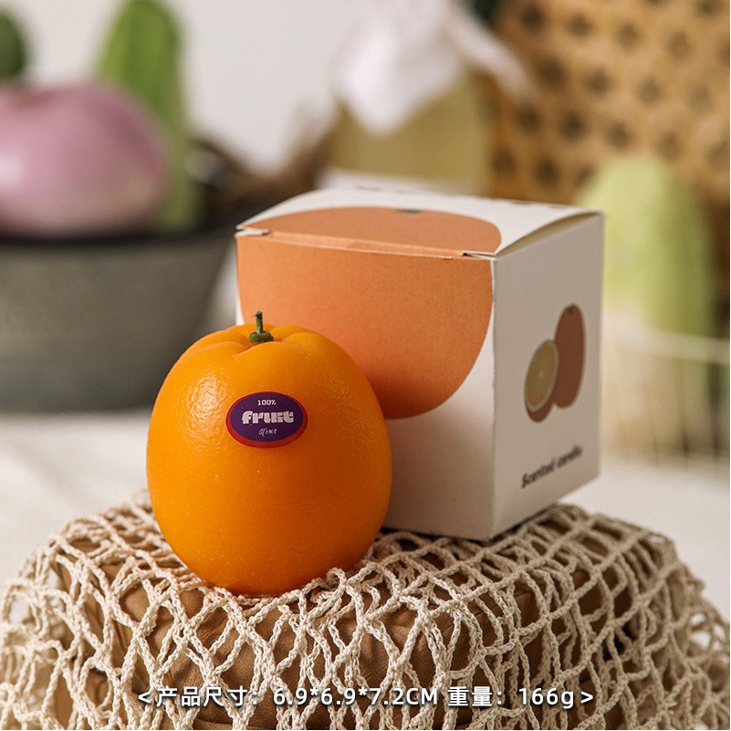 Orange Shaped Scented Candle