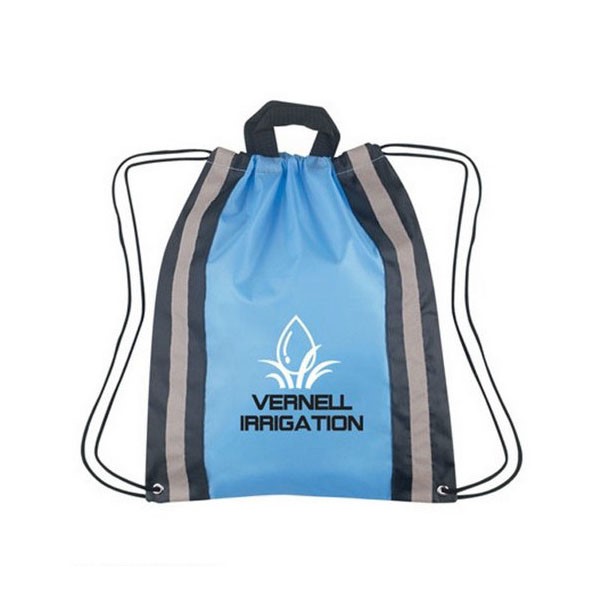 Reflective Safety Drawstring Backpack