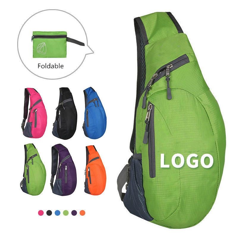 Foldable Sling Bags Shoulder Chest Backpack Crossbody Daypack For Cycling Walking Hiking
