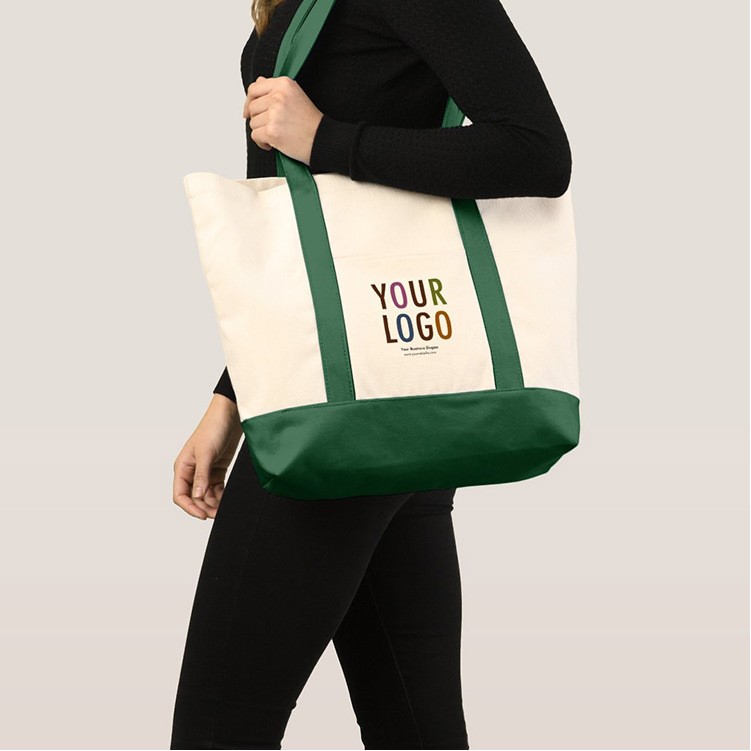 Two Tone Cotton Canvas Bag 17"x4.7"x13" (12oz)