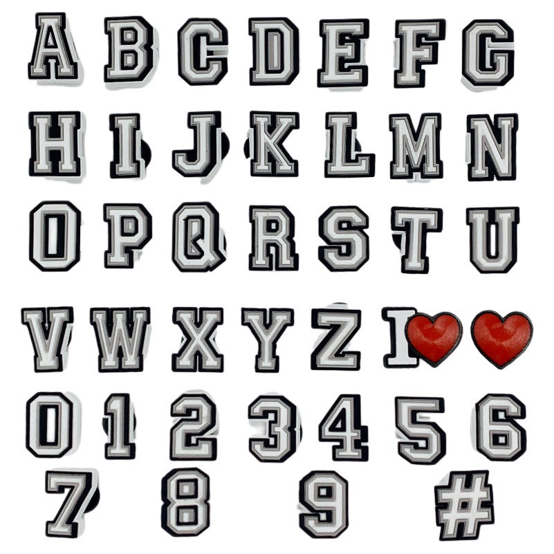 Shoe charms-Alphanumeric Series