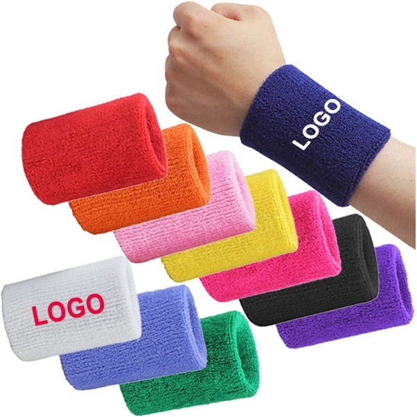 Custom Cotton Plush Terry Sports Wristband