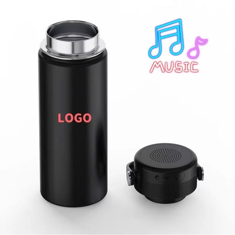 20 Oz. Vacuum Water Bottle w/Speaker