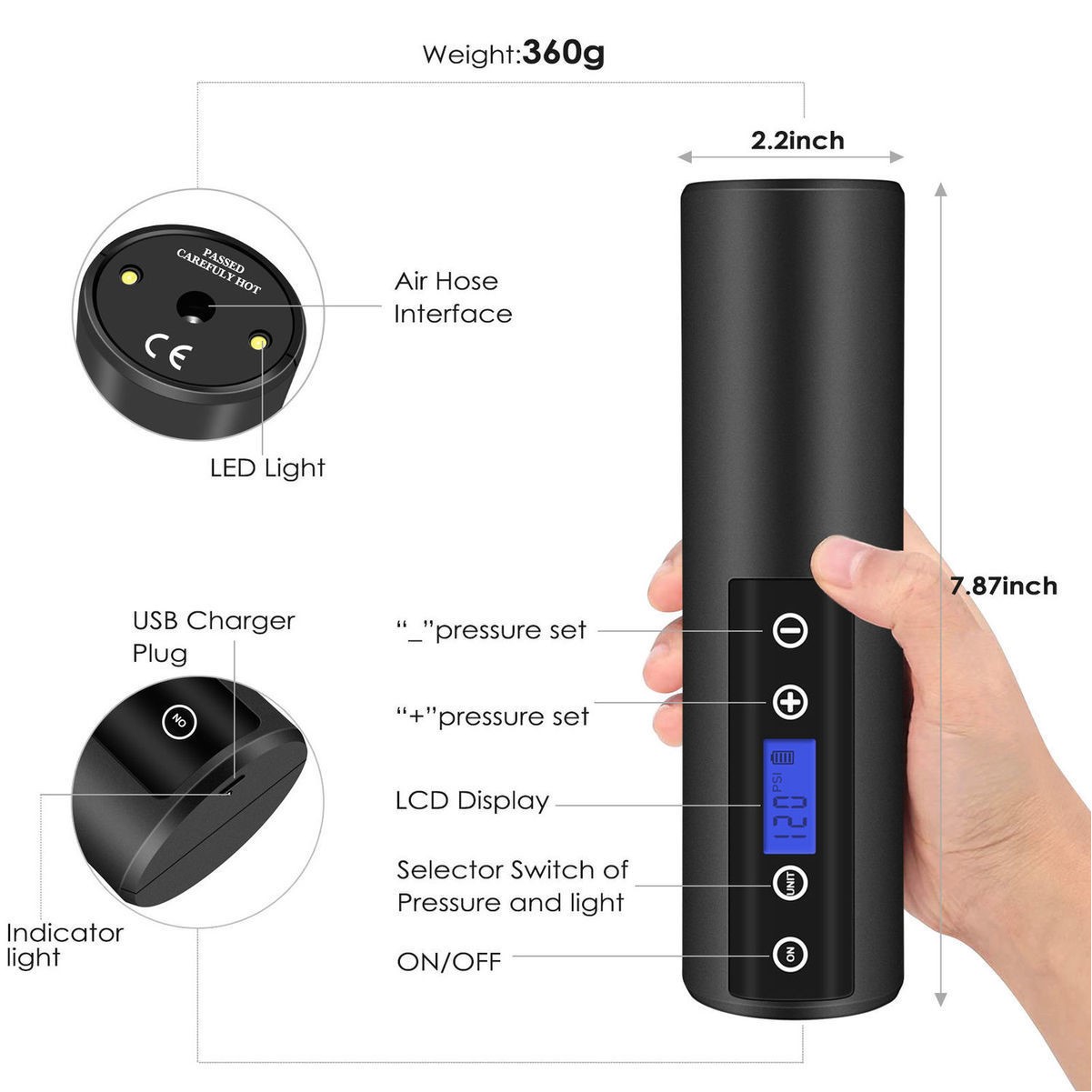 Portable Inflator/Air Pump